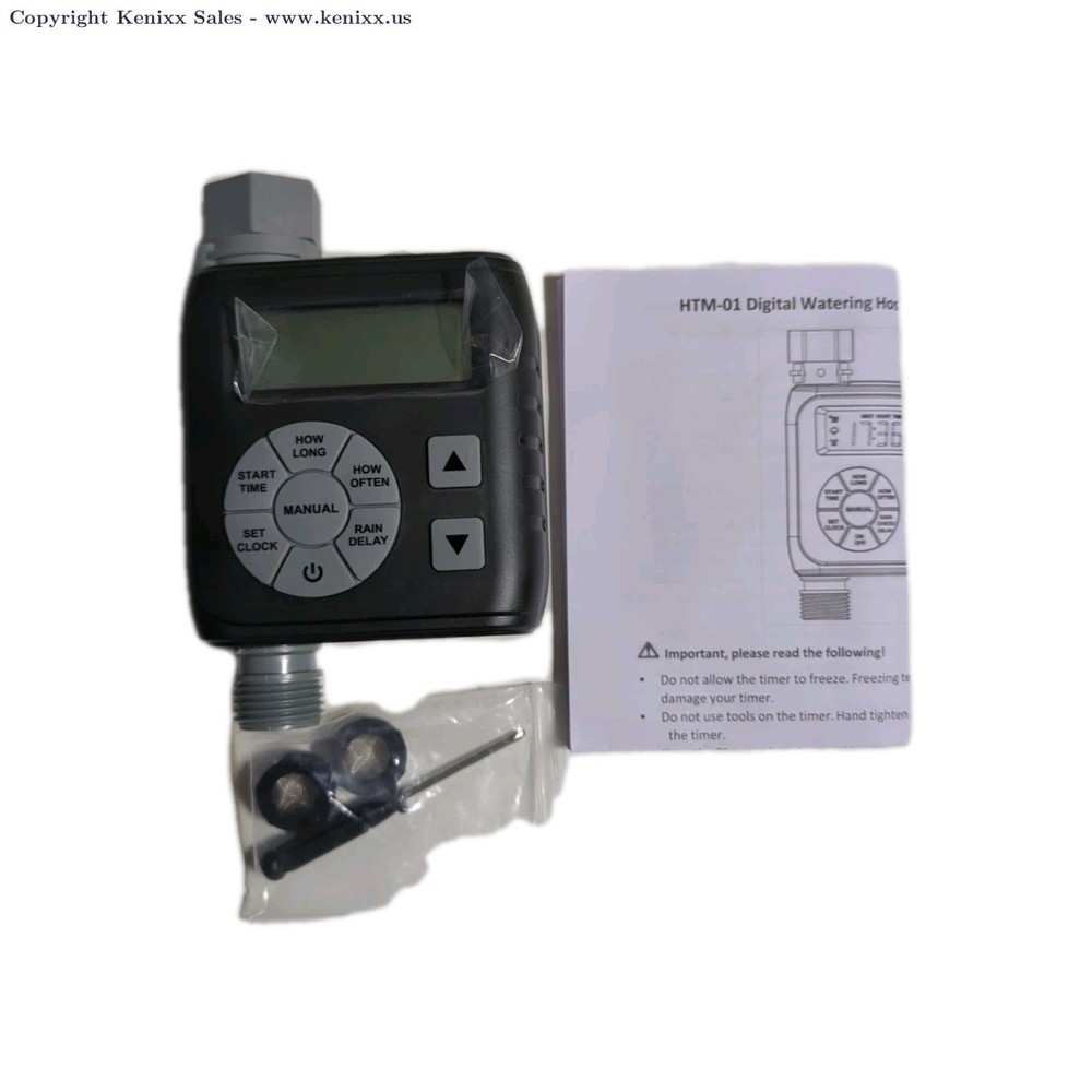 Sprinkler Timer, Programmable Irrigation Water Timer for Garden Hose HTM-01G