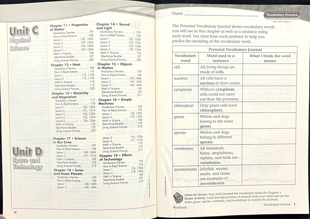 4th Grade - SCIENCE - STUDENT WORKBOOK EDITION (2006, Scott Foresman)