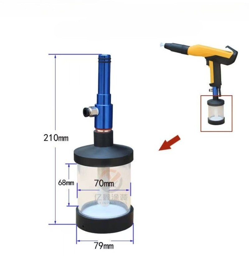 Portable Paint Color Test Durable Electrostatic Powder Coating Machine with Cup