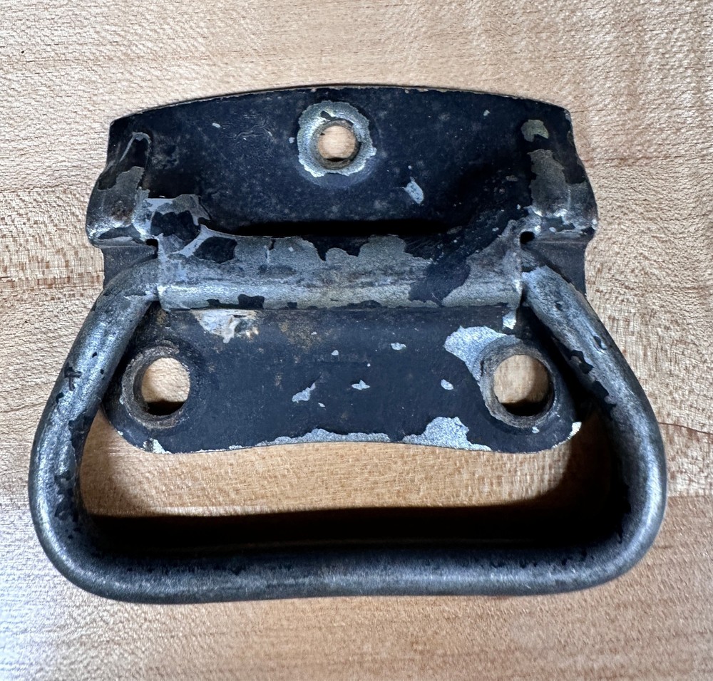 Vintage Metal Trunk Handle, 2 3/4" Drop Pulls Tool Box, Blanket Chest