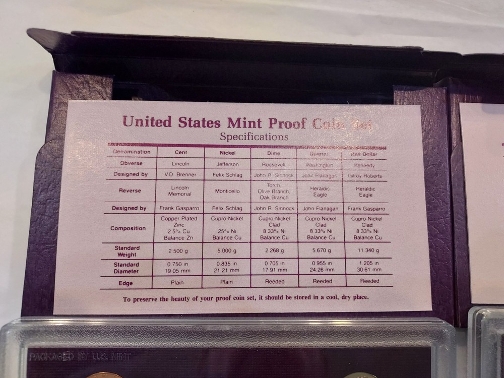 2 1992 United States Mint Proof Set Sets