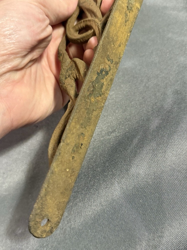 Antique Salvage Cast Iron Shelf Bracket w/ Bird & Vine