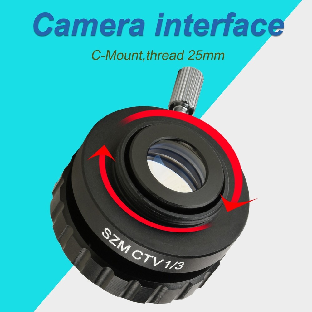 1/3 CTV Microscope Interface Adjustable Focal Length 28mm Mounting Interface