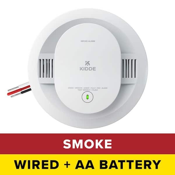 KIDDE Hardwired Interconnected Smoke Detector Photoelectric Sensor (NO Connector