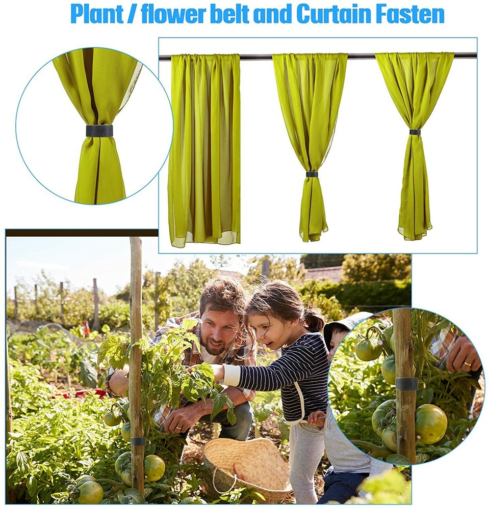 Hook and Loop Strap Reusable Cable Ties TV PC Tidy Organizer Garden Ties