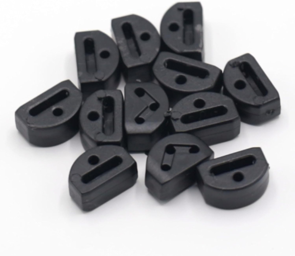 Plastic Guitar String Ties Bridge Beads, 3 Hole Guitar String BridgeBeads - 12PK