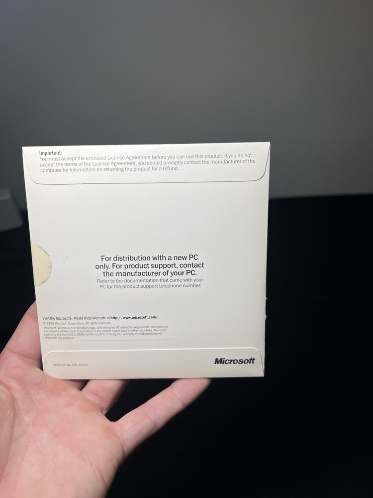 Microsoft Virtual Machine (Java VM) – Factory Sealed OEM – Windows 98 / NT