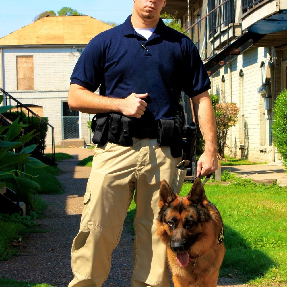 Tactical Gear: Adjustable Duty Belt Set with Holsters for Security Pros