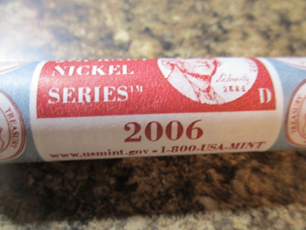 2006-D JEFFERSON NICKEL ORIGINAL MINT ROLL    MM