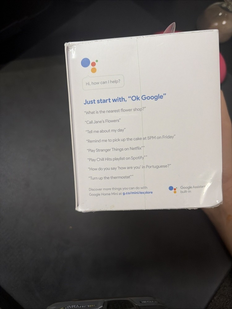 Google Home Mini Smart Assistant - Coral