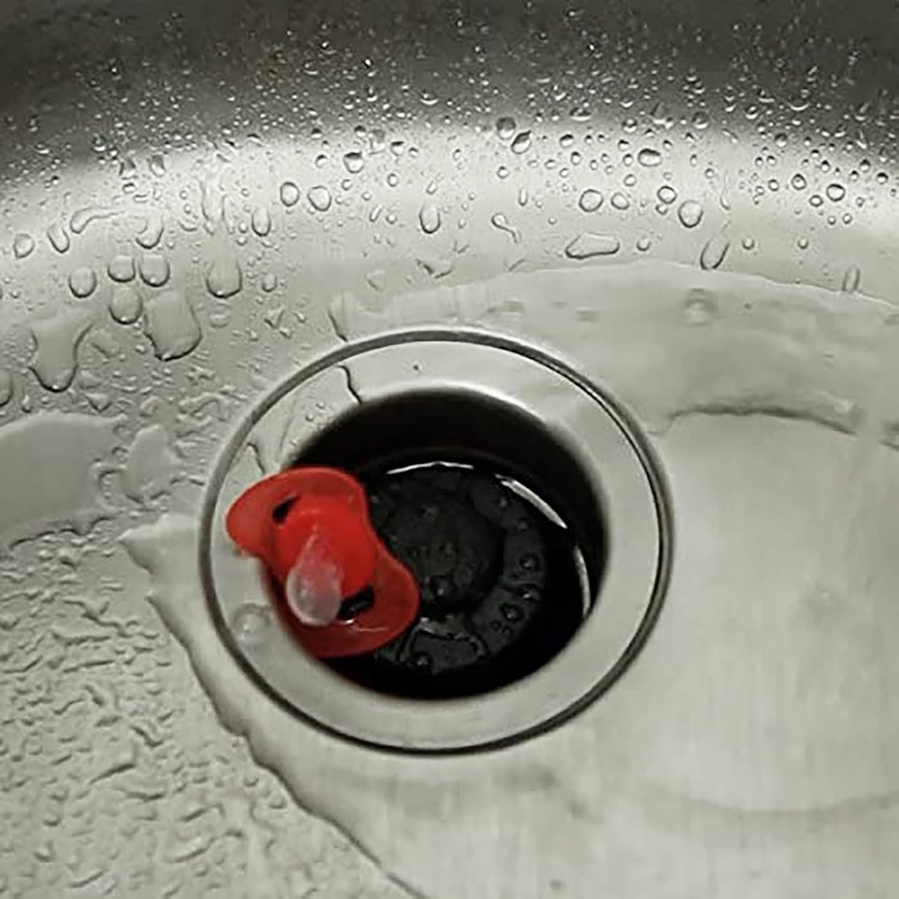 DANCO Disposal Genie Sink Strainer Splash Guard Red