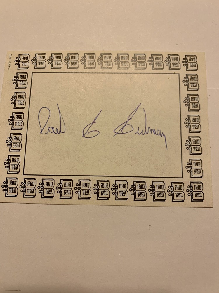 Paul Erdman Author Signed Bookplate Autographed New