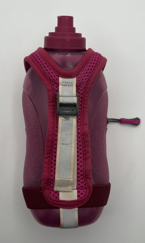 Nathan SpeedDraw Plus Pink Handheld Hydration Flask With Adjustable Strap
