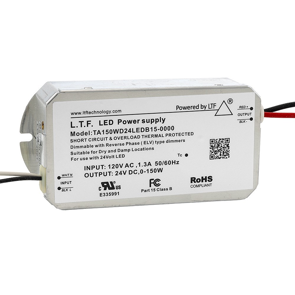 LTF TA150WD24LEDB15 electronic DC driver transformer 24VDC ELV dimmable