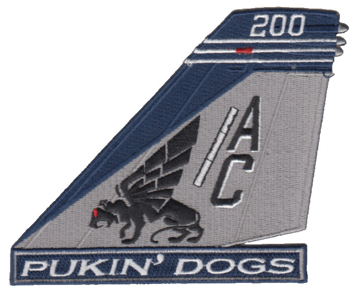 VFA-143 "Pukin' Dogs" tail-fin patch
