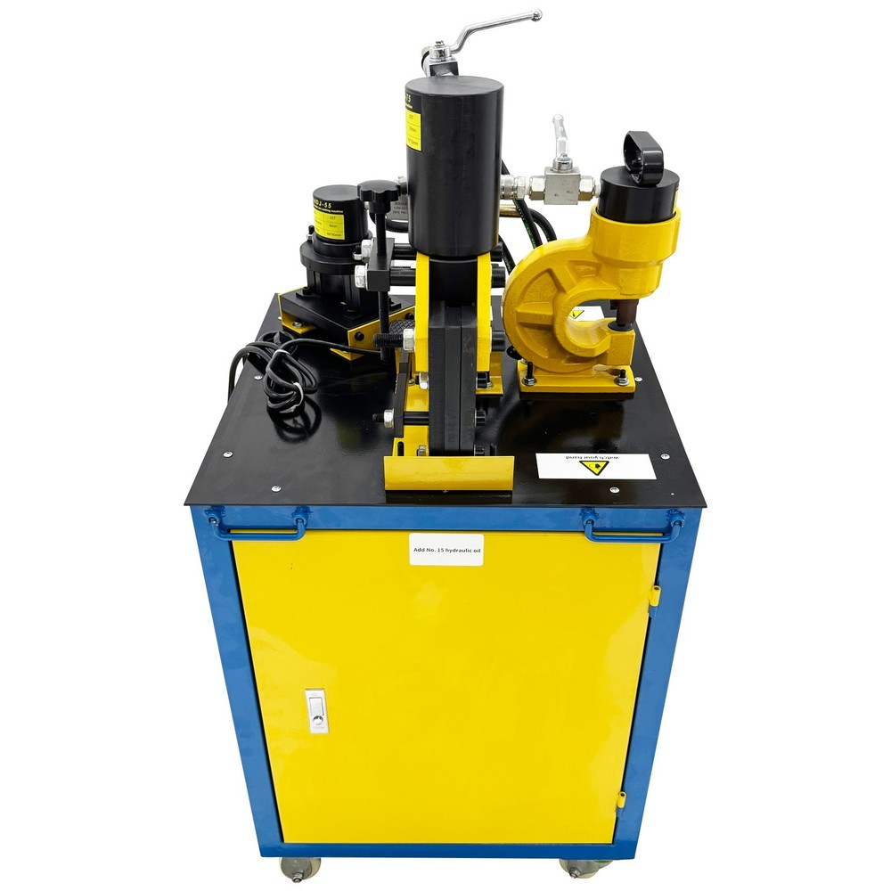 Electric Hydraulic Angle Iron Processing Machine Cutting Punching Chamfering