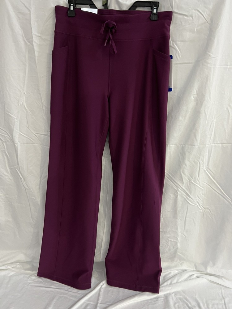 32 Degrees Cool Womens Active Flare Pants Large Purple