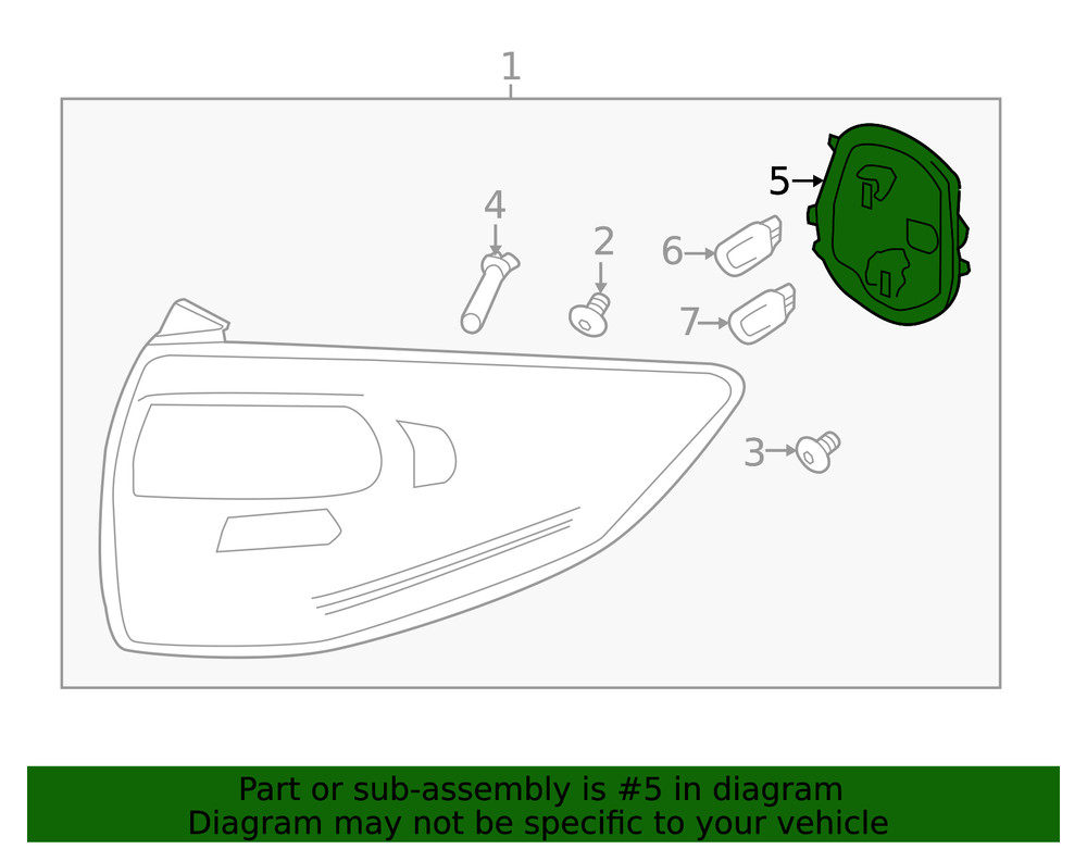 Genuine Ford Tail Light Socket DM5Z13711D