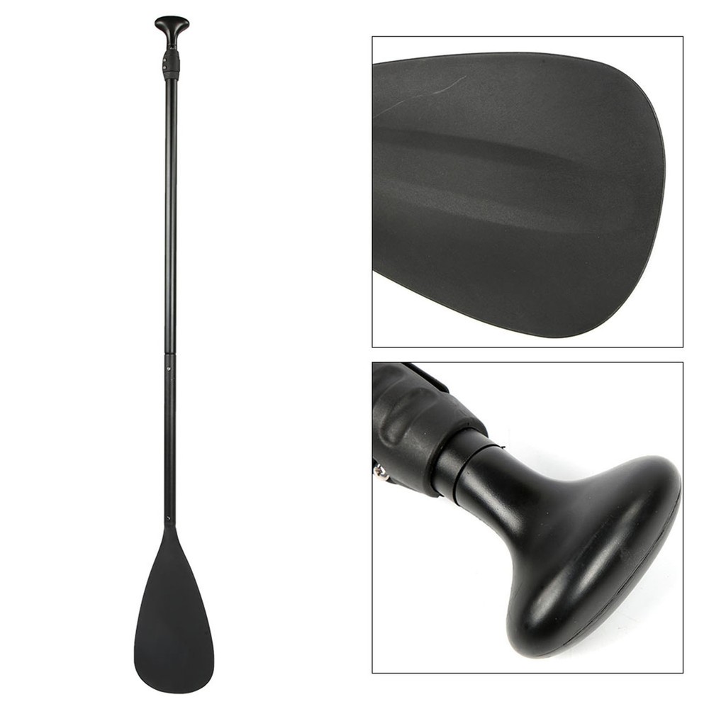 Detachable SUP Black Extendable Paddle For Surfing Boating Easy To Use