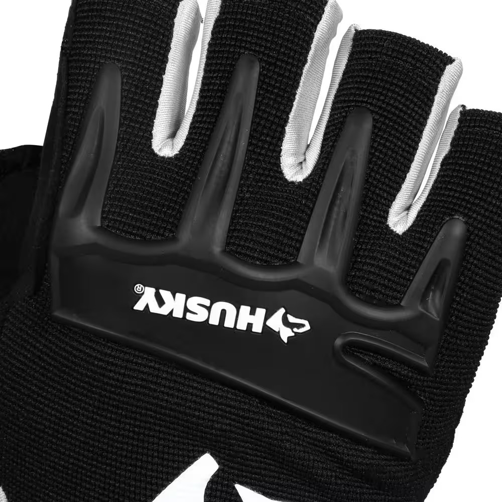 Medium Fingerless Gloves Husky Neoprene Flex Stretch Knuckle Comfort Wrist Strap