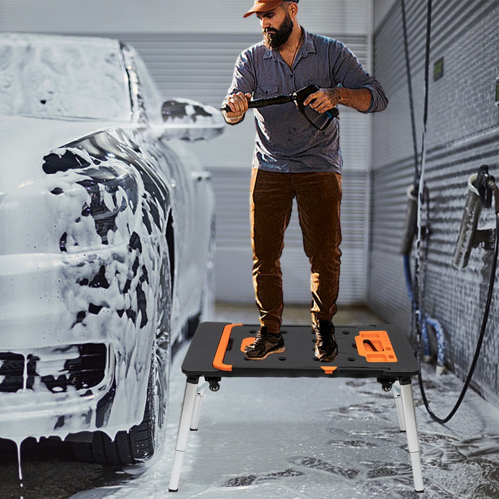 7-in-1 Multifunctional Workbench Portable Folding Work Table Workbench Load