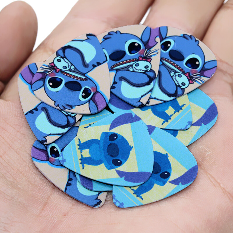 Cartoon Character Guitar Picks Medium / Thick. 10 Pcs. Each.