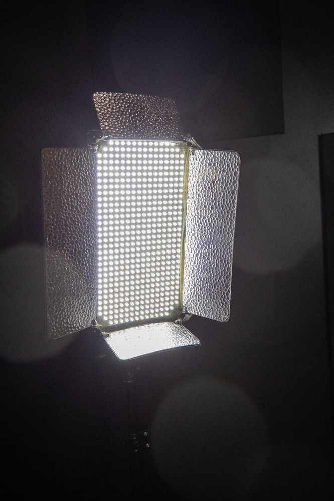 Two LED Light Panel "Fancier" LED500a continuous Light with 4 pin XLR AC Input