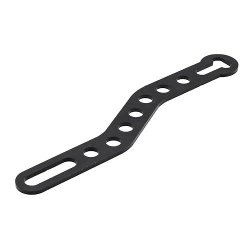 Adjustable Black Retro Motorcycle Exhaust Hanger Bracket Muffler Pipe Fixing Too
