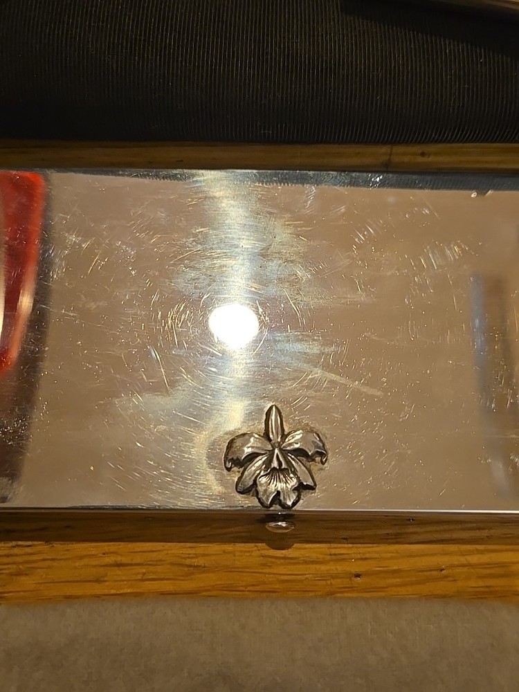Georg Jensen Sterling Silver Lipstick, Comb, Atomizer, File, Cigarette Case Set
