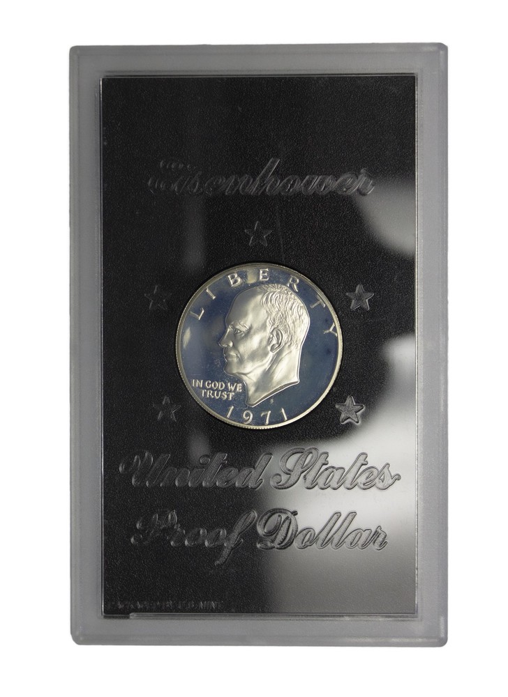 1971 S Eisenhower Proof 40% Silver Ike Dollar (in Plastic)