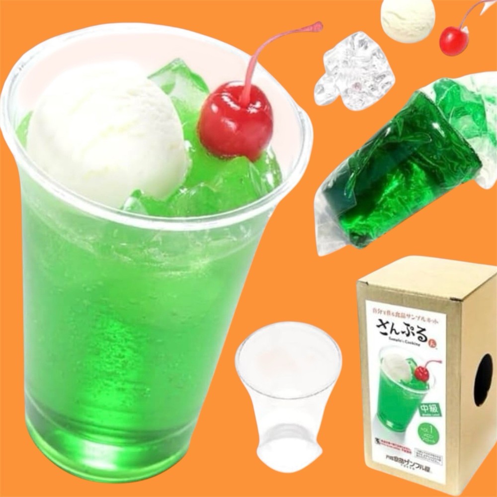 🟢Food Sample kit Replica Samplen Melon Float Made By Yourself DIY From Japan