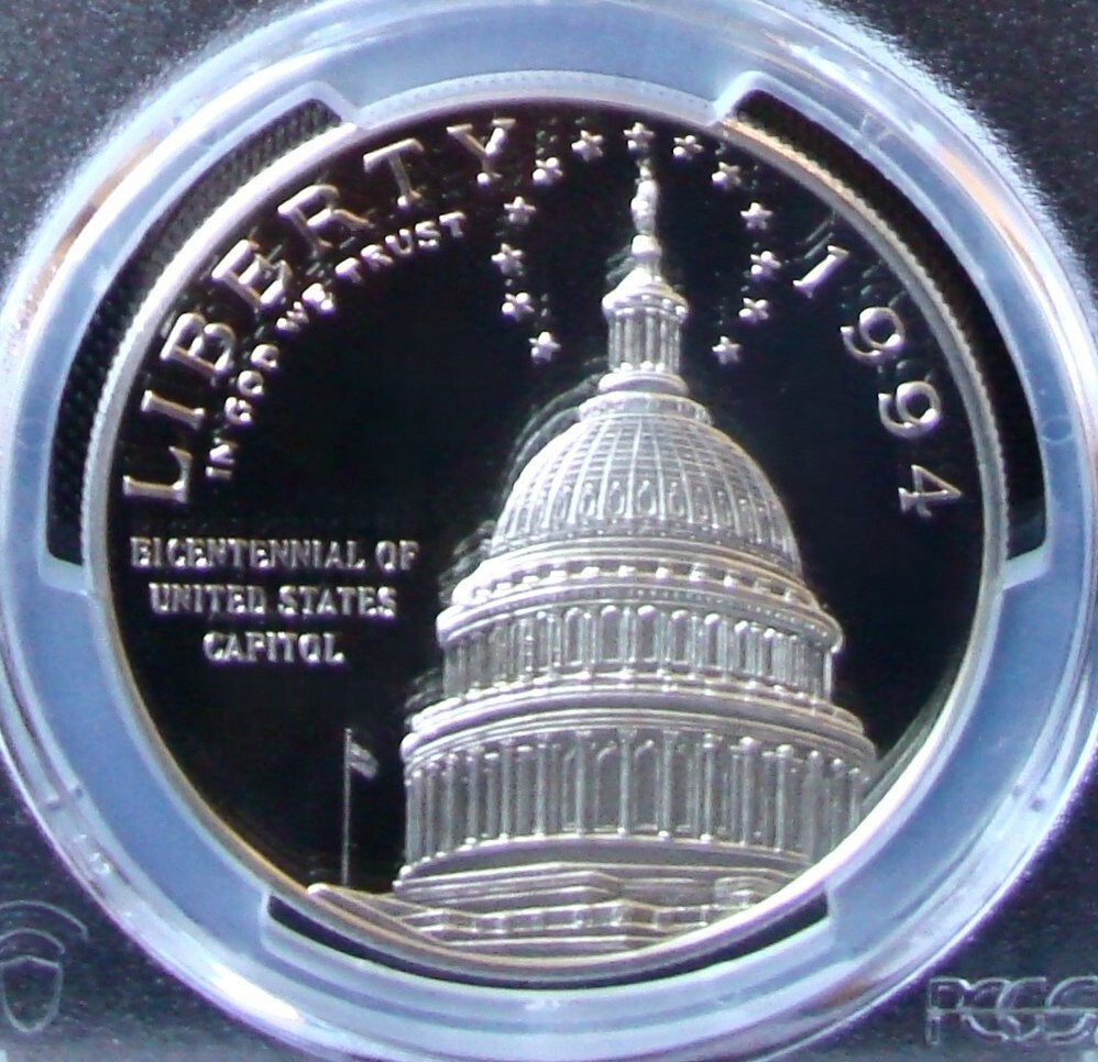 1994-S Capitol Commemorative Silver Dollar - PCGS PR 70 DCAM