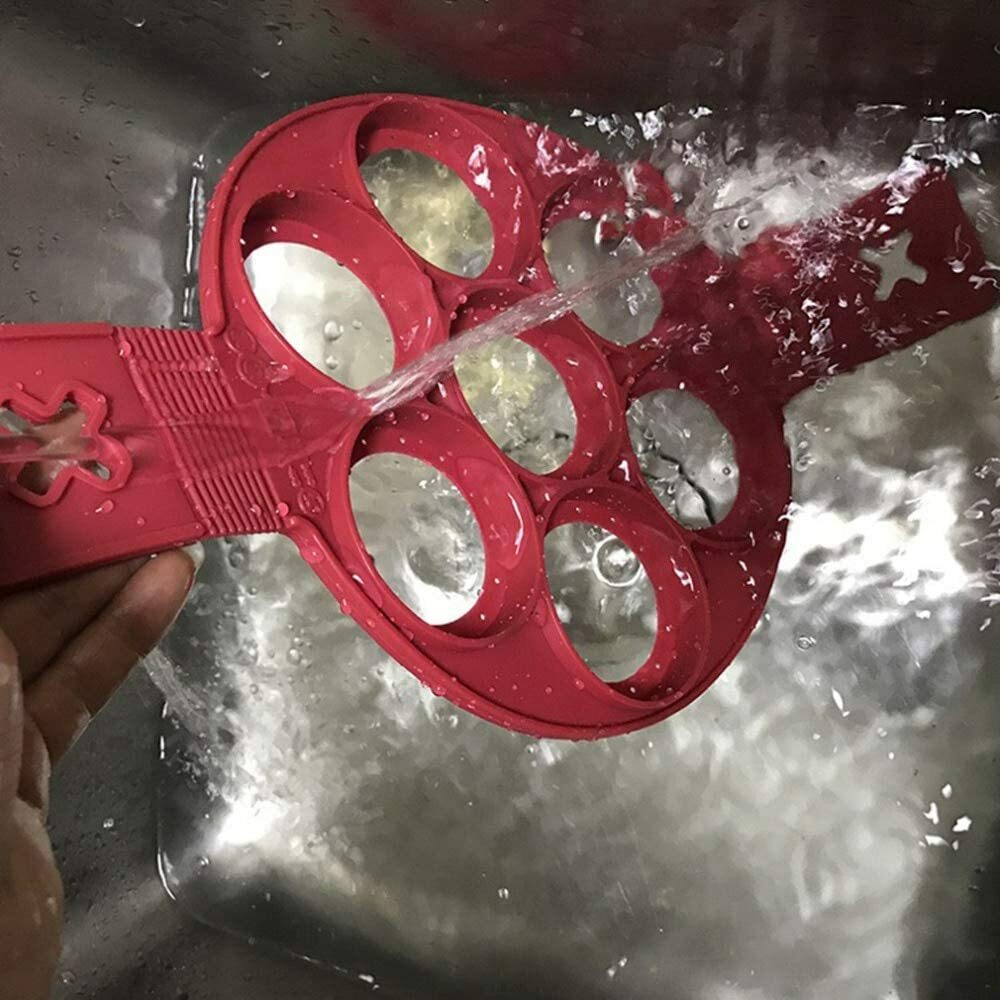 7 Holes Silicone Mold Pancake Maker Nonstick Egg Ring Maker Kitchen Accessories