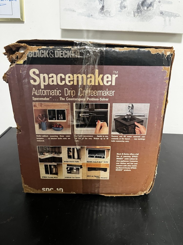 Black & Decker Spacemaker Automatic Drip Coffeemaker SDC 1D Brand New