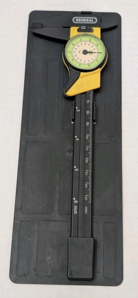 General Tools 142 Plastic Dial Caliper, 0-6" Range.01" & 1/64"