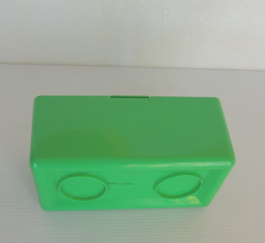 Vintage Chubs Baby Wipes Lego Stackable Storage Container Green