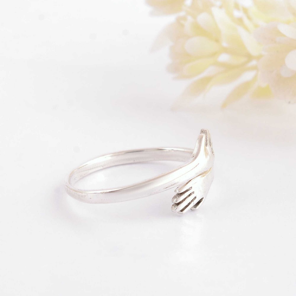 925 Sterling Silver Ring, Hug Ring, Stackable Ring, Minimalist Ring, Love Rings