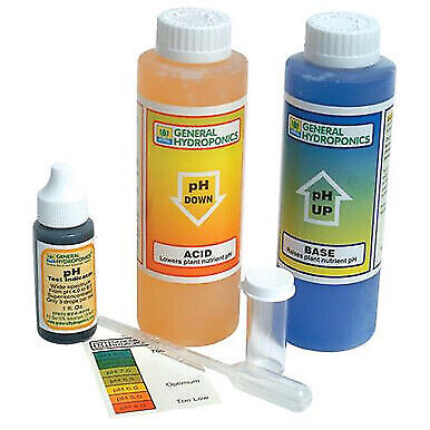 General Hydroponics pH Control Test Kit - GH 8 oz Up Down Adjustment Combo