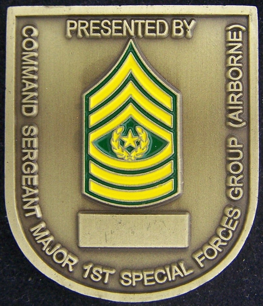 1st Special Forces Group CSM Challenge Coin