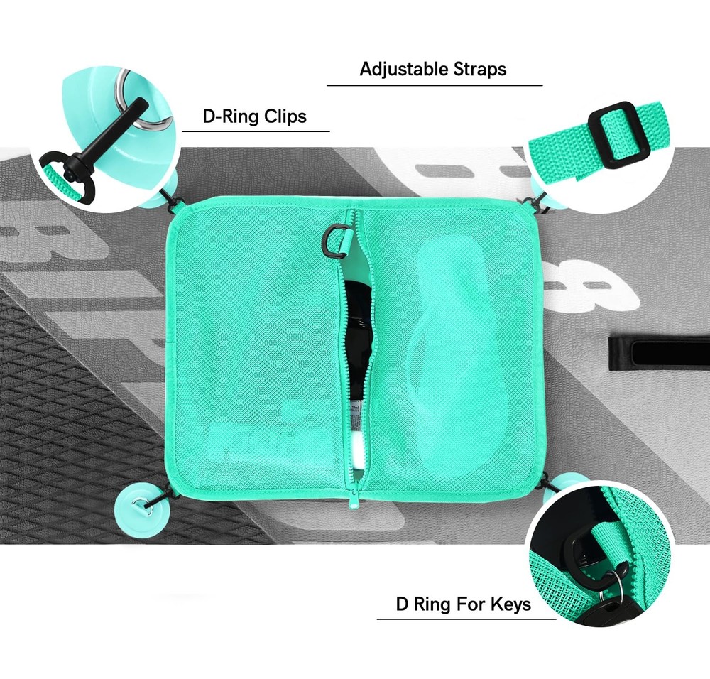 Paddle board Deck Bag Sup Accessories Mesh Storage Deck Bag