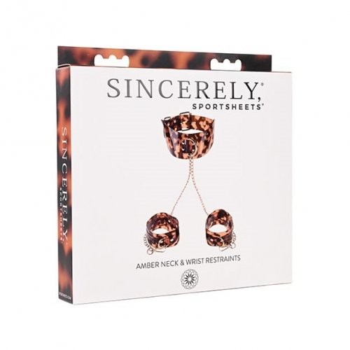 Sincerely Amber Neck and Wrist Restraint