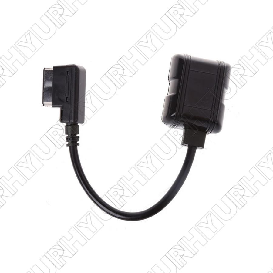 1Pc Car Radio Stereo Aux Cable Adapter MMI Socket Interface Audio Input for Benz