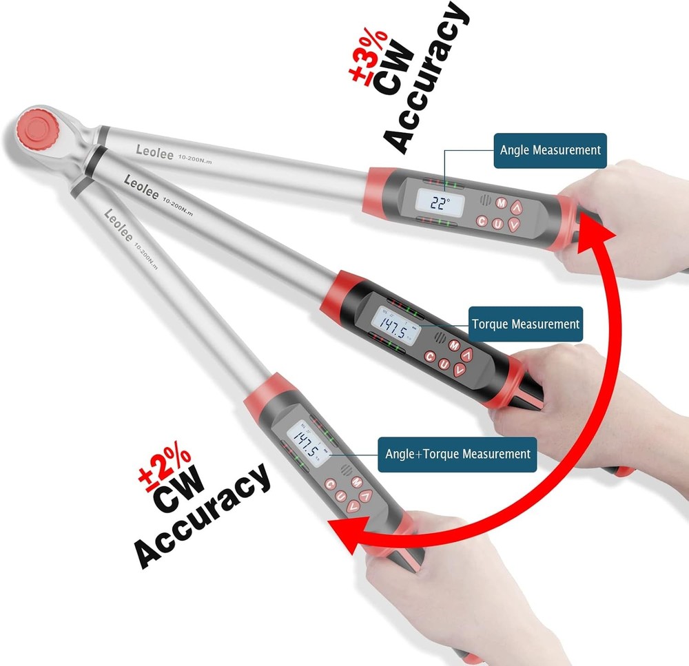 Leolee Digital Torque Wrench 1/2 10 200 Nm