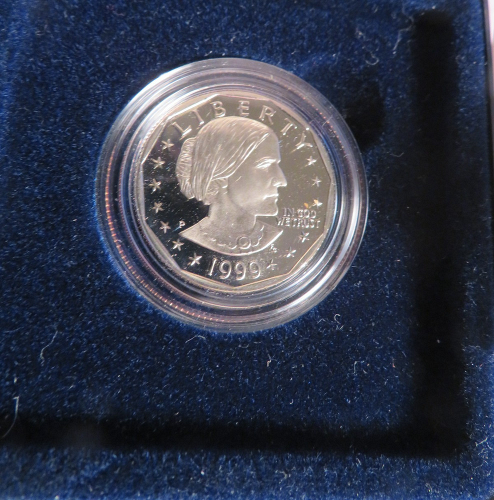 1999-P Proof Susan B Anthony Dollar - SBA w/ Box & COA