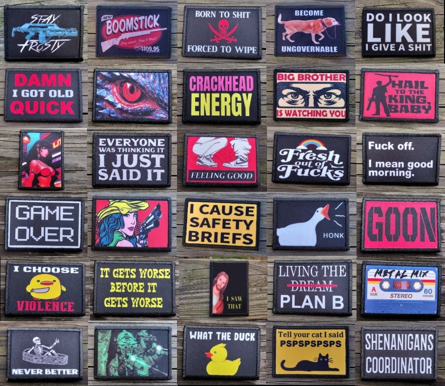 I Started Blasting Morale Patch Hook and Loop Army Custom Tactical Funny 2A Gear