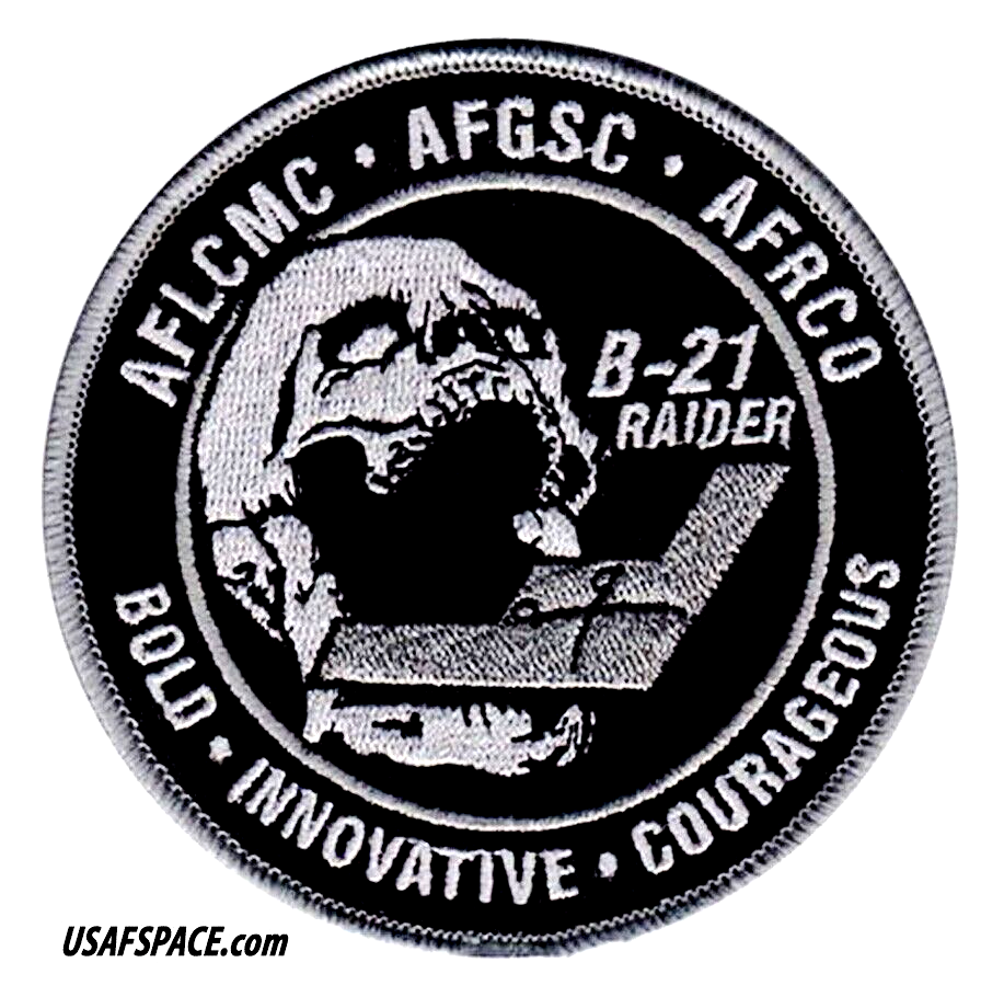 USAF B-21-RAIDER-STEALTH BOMBER -AFLCMC- AFGSC-AFRCO-Wright-Patterson AFB-PATCH