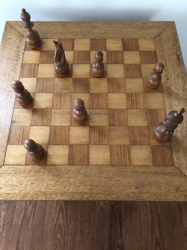 Chess Table With Horse Head Base