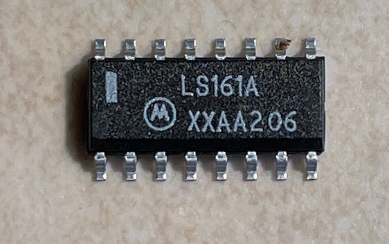 Motorola 74LS161A Synchronous 4 Bit Binary Counter - NOS
