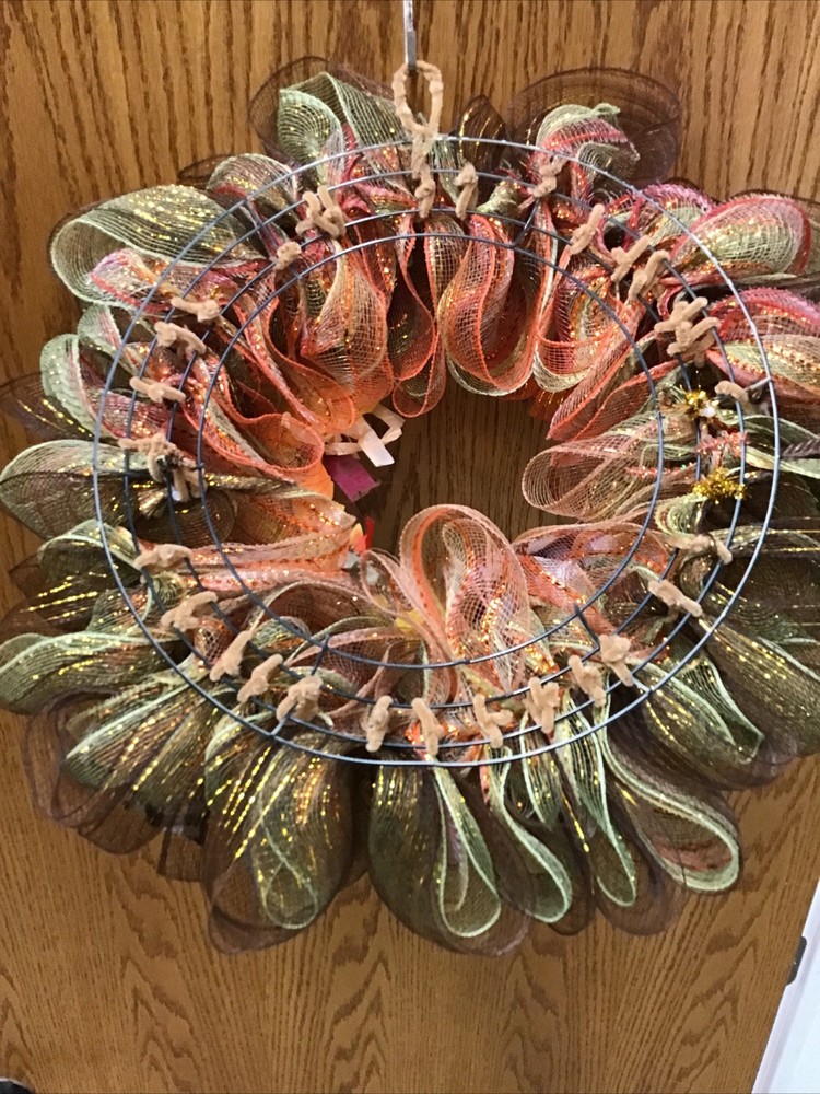 Fall Swag with Pumpkins Handmade Custom Wreath