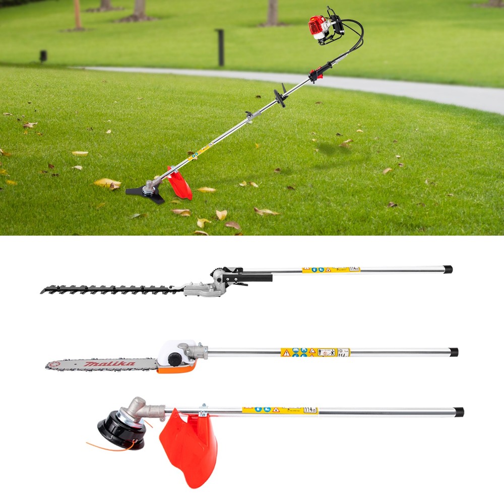 52cc 4 in 1 Multi Functional Trimming Tools Gas Hedge Trimmer Weed Eater 2.3HP